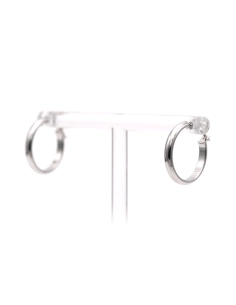 Boucles d'oreilles contemporaines en or blanc 18 carats - 2