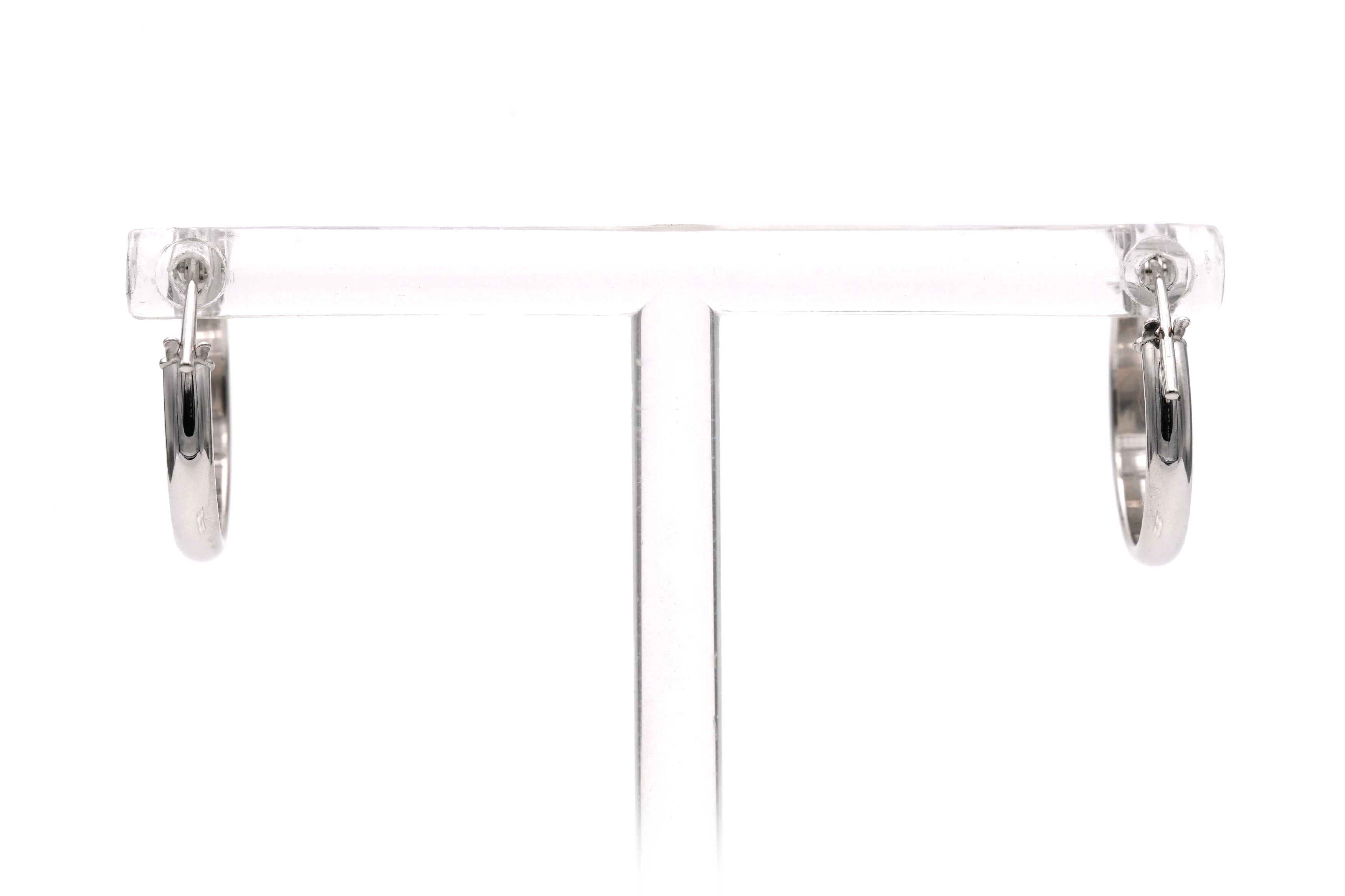 Boucles d'oreilles contemporaines en or blanc 18 carats - 4
