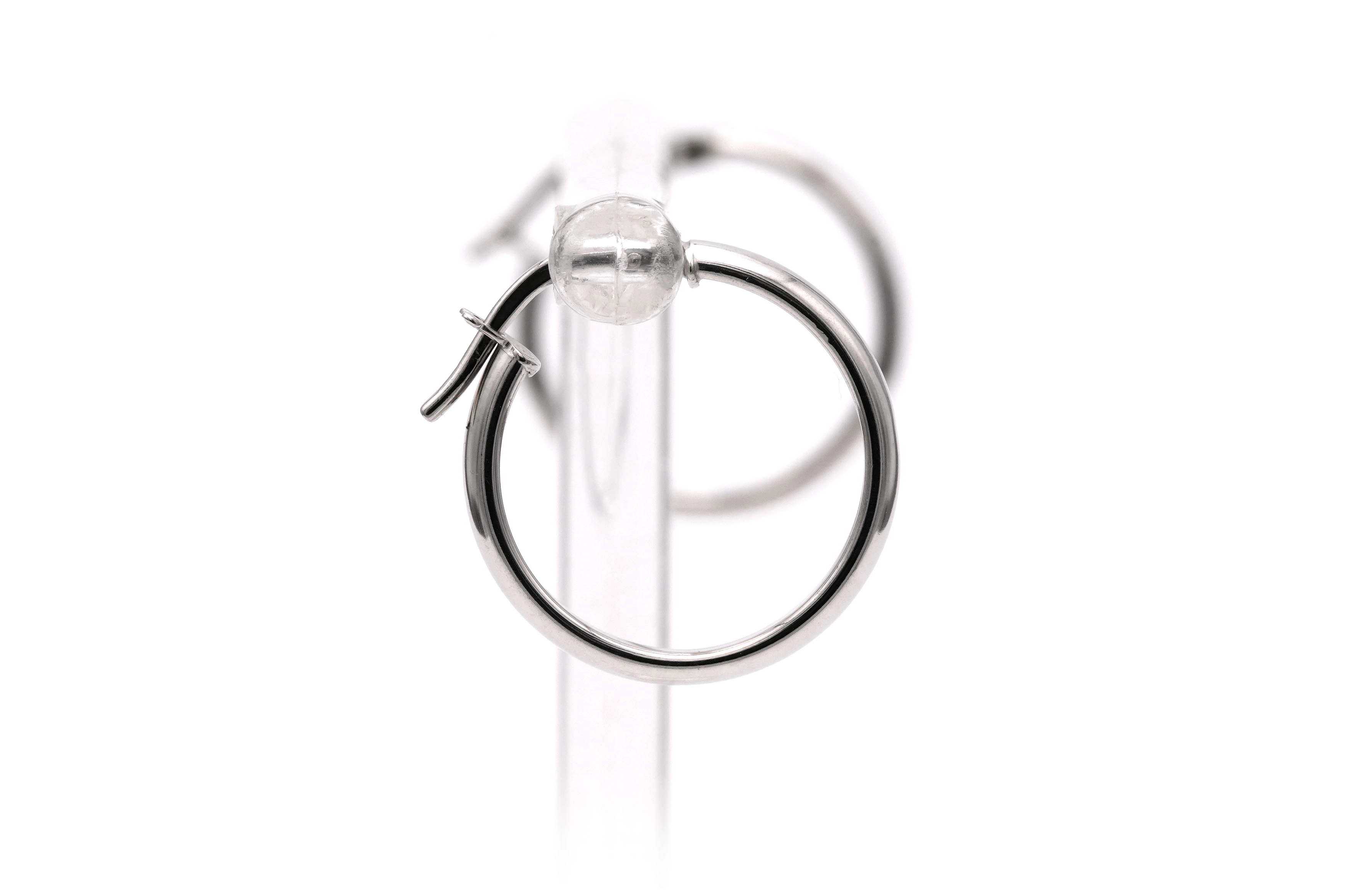 Boucles d'oreilles contemporaines en or blanc 18 carats - 5