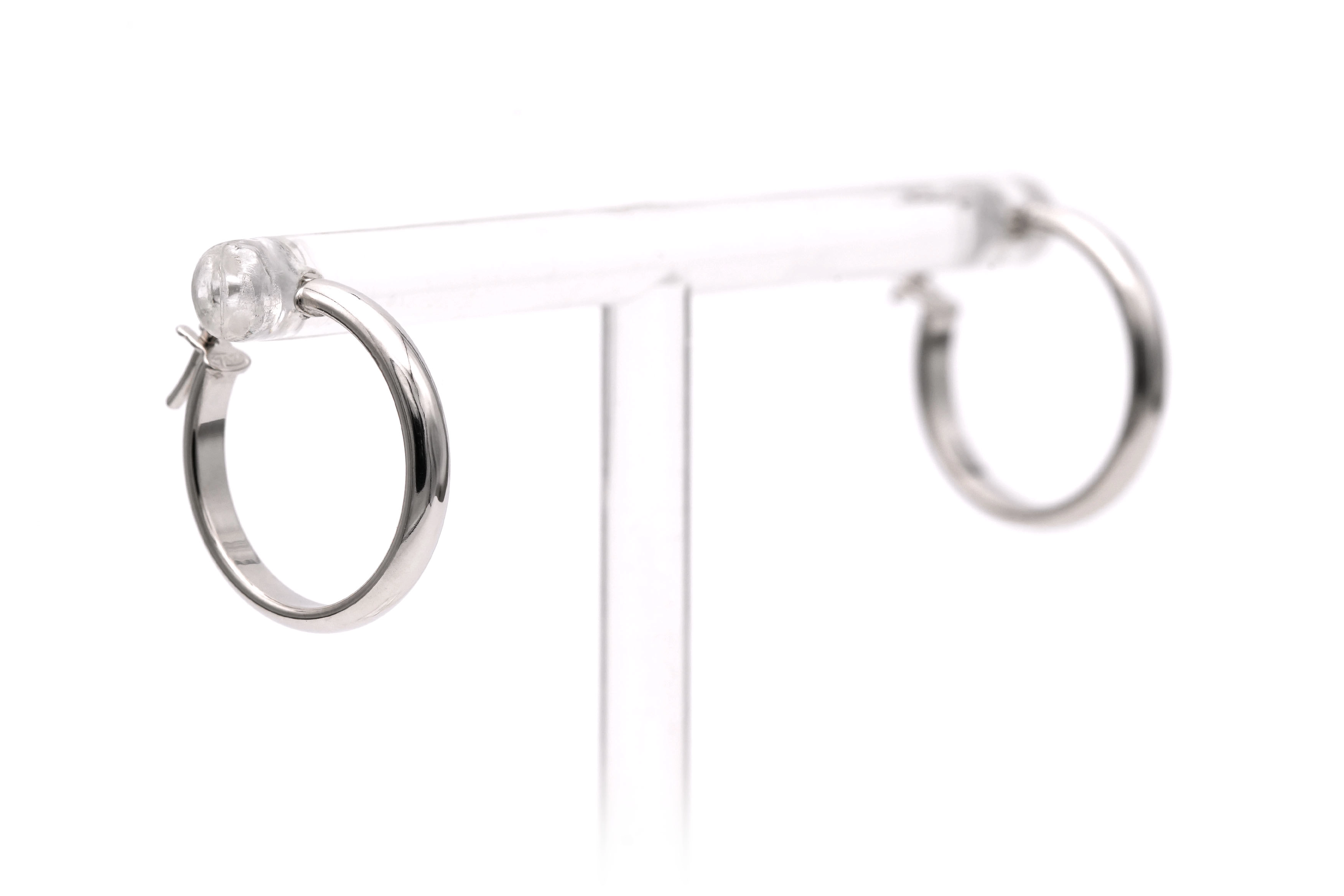 Boucles d'oreilles contemporaines en or blanc 18 carats - 6