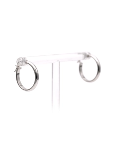 Boucles d'oreilles contemporaines en or blanc 18 carats - 6
