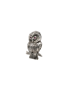 Broche contemporaine en argent 925 sertie de grenats - 1