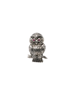 Broche contemporaine en argent 925 sertie de grenats - 2