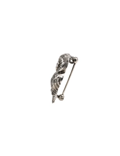 Broche contemporaine en argent 925 sertie de grenats - 3