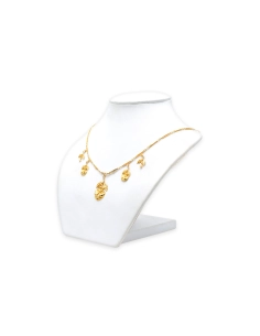Collier Art Nouveau en or jaune 18 carats serti de perles - 4