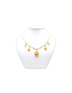 Collier Art Nouveau en or jaune 18 carats serti de perles - 5