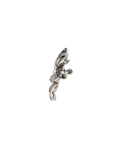 Broche Art Déco en argent 835 sertie de marcassites - 3