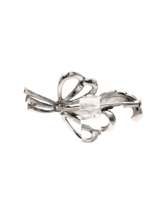 Broche Art Déco en argent 835 sertie de marcassites - 4
