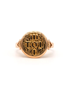 Bague Années 70 en or jaune 18 carats - 2