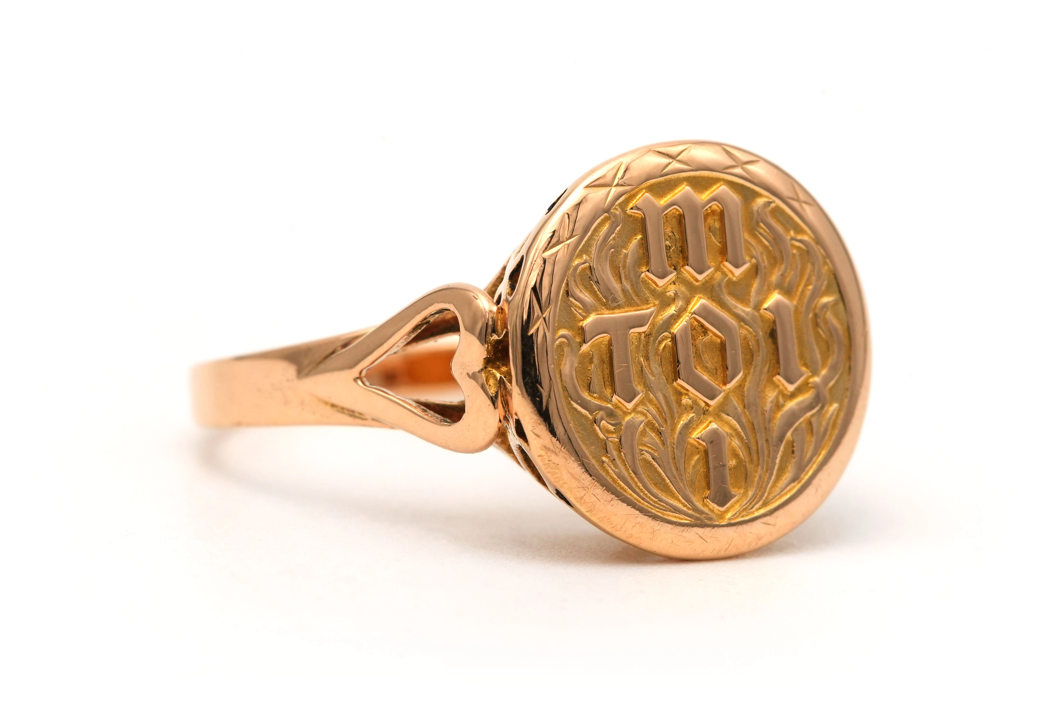 Bague Années 70 en or jaune 18 carats - 6