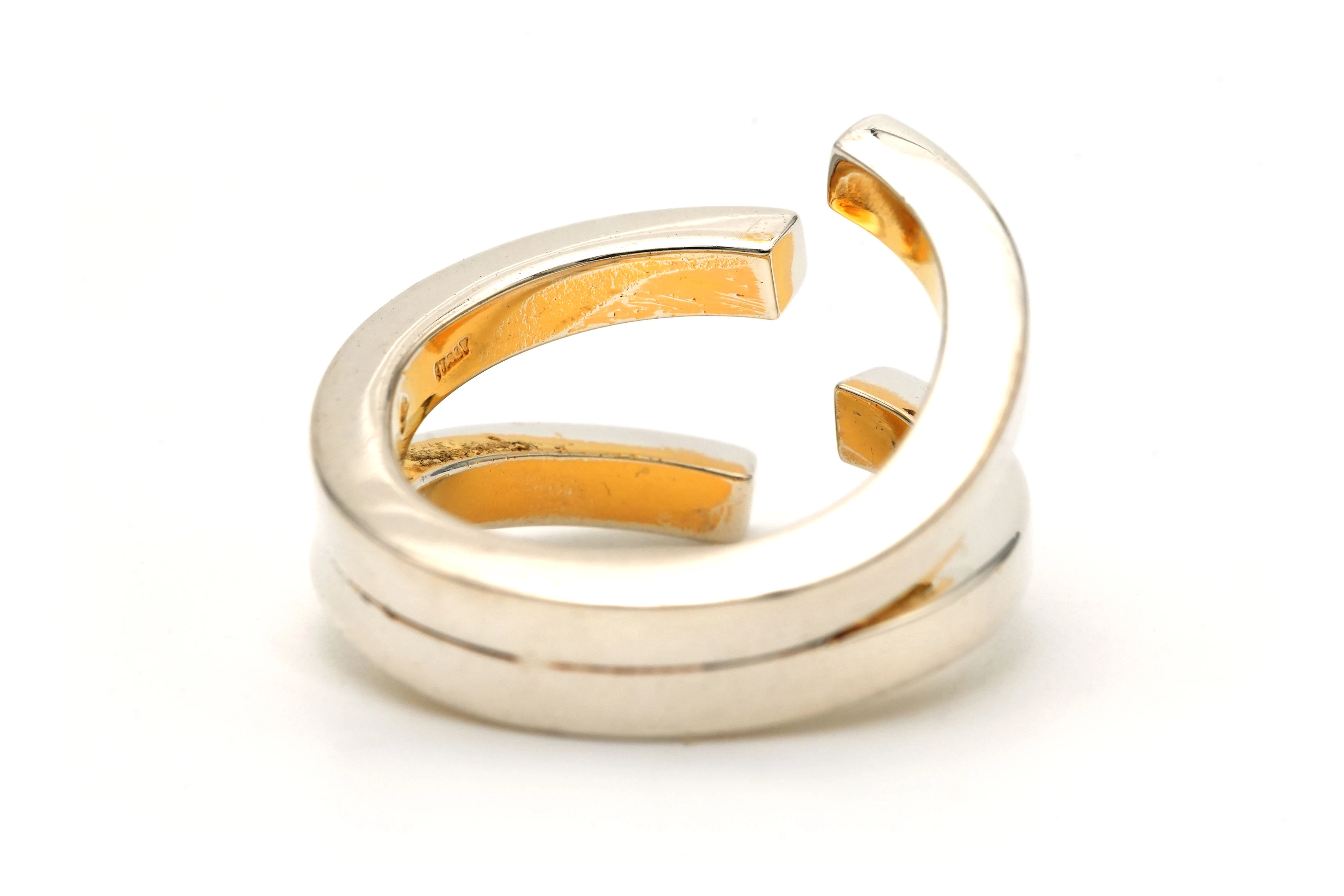 Bague contemporaine en argent 925 - - 5