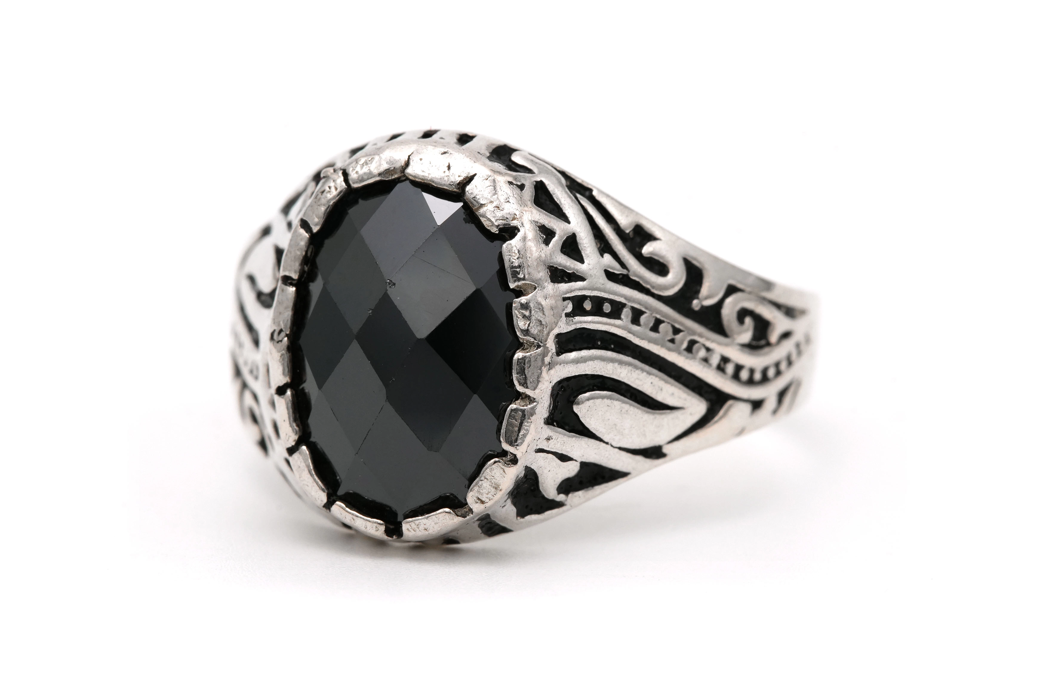 Bague contemporaine en argent 925 sertie d'une céramique - 2