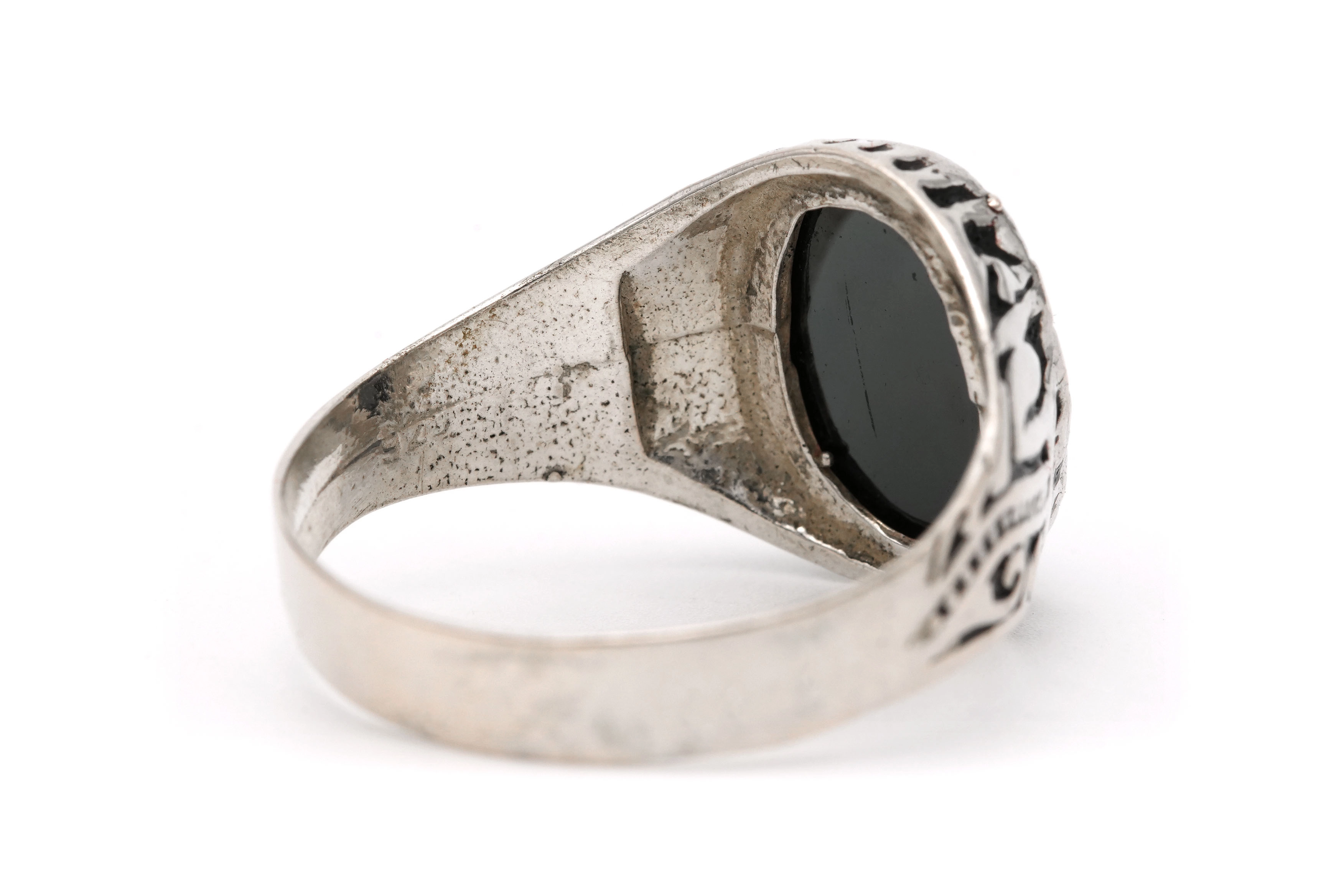 Bague contemporaine en argent 925 sertie d'une céramique - 5