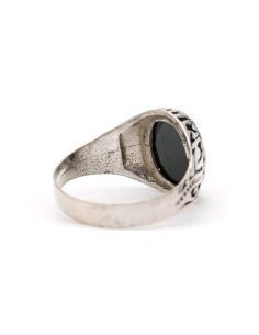 Bague contemporaine en argent 925 sertie d'une céramique - 5