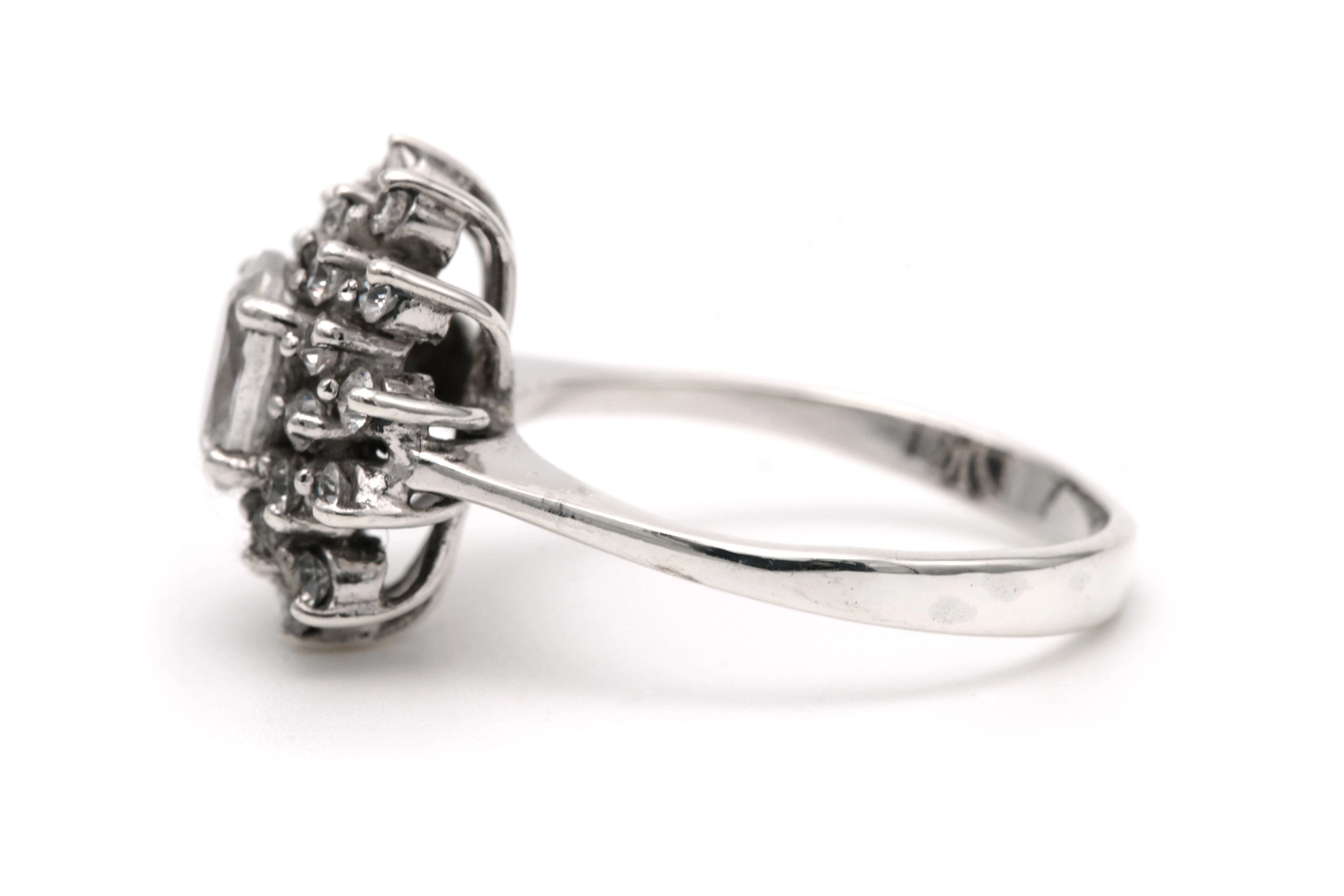 Bague contemporaine en argent 925 sertie de zirconiums - 3