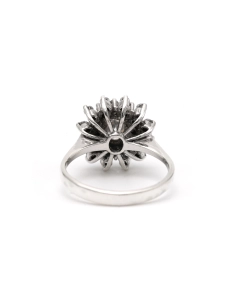 Bague contemporaine en argent 925 sertie de zirconiums - 4