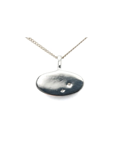 Pendentif contemporain en argent 800 serti d'une malachite - 6
