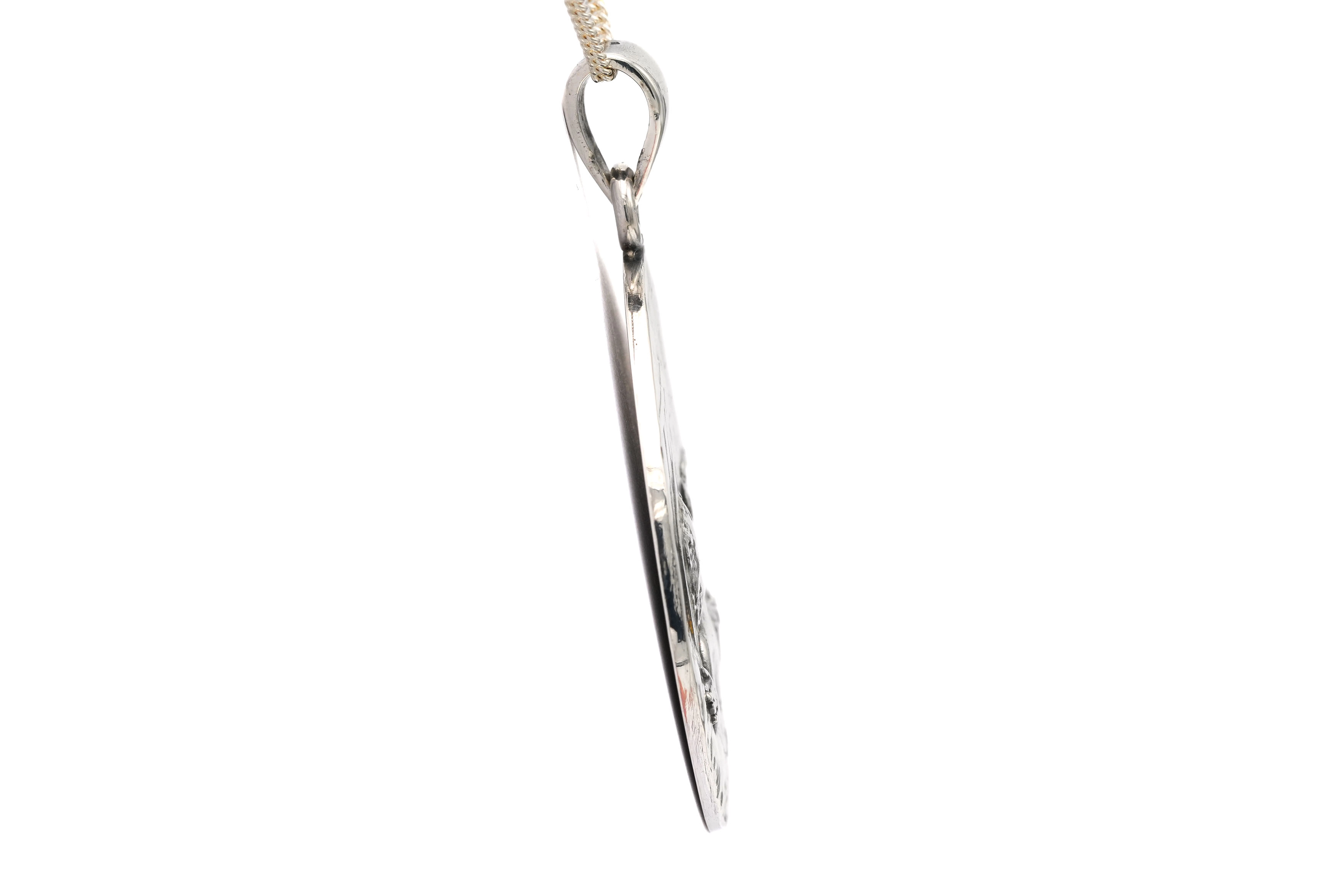 Pendentif Art Déco en argent - 3