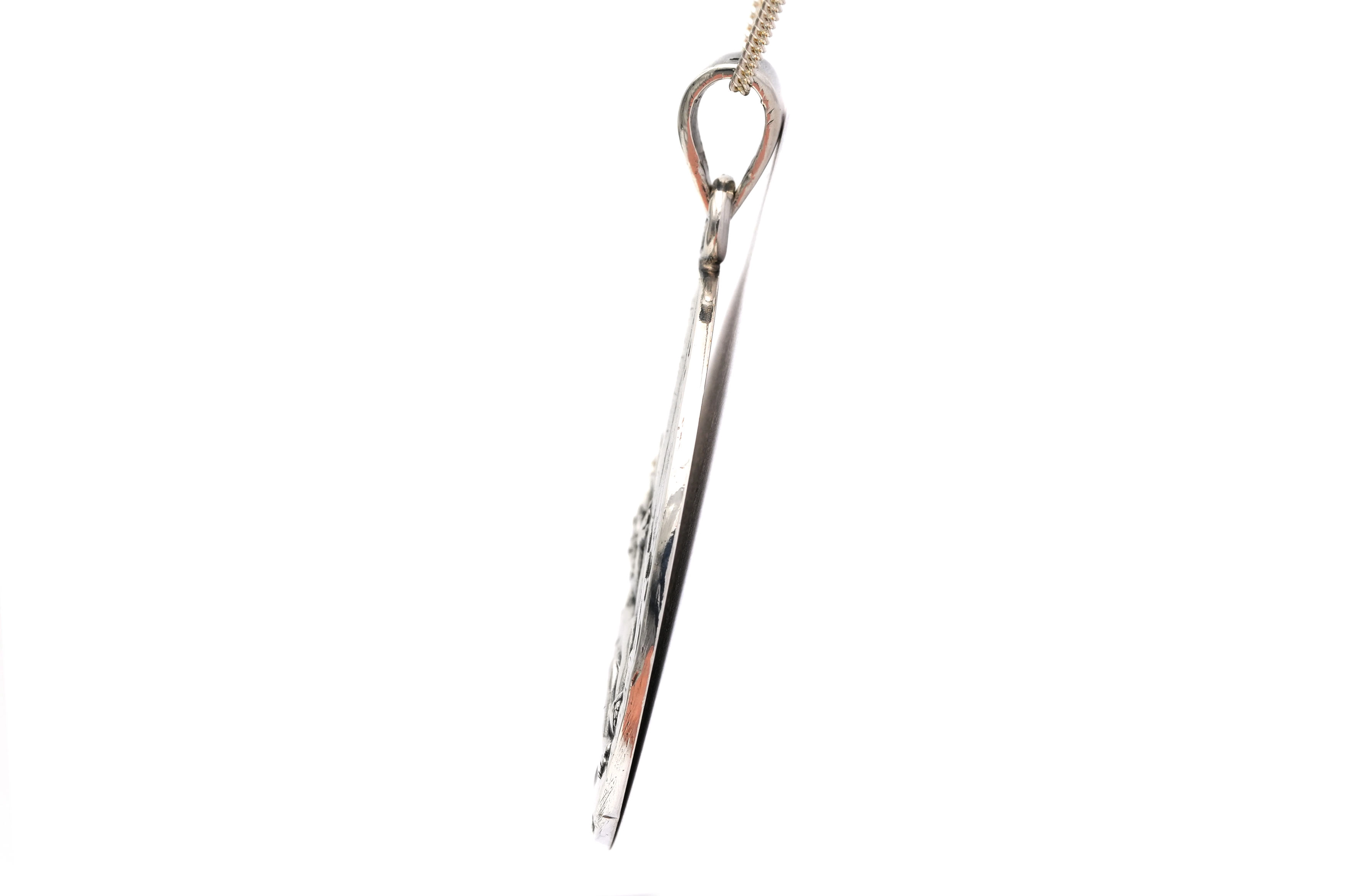 Pendentif Art Déco en argent - 5