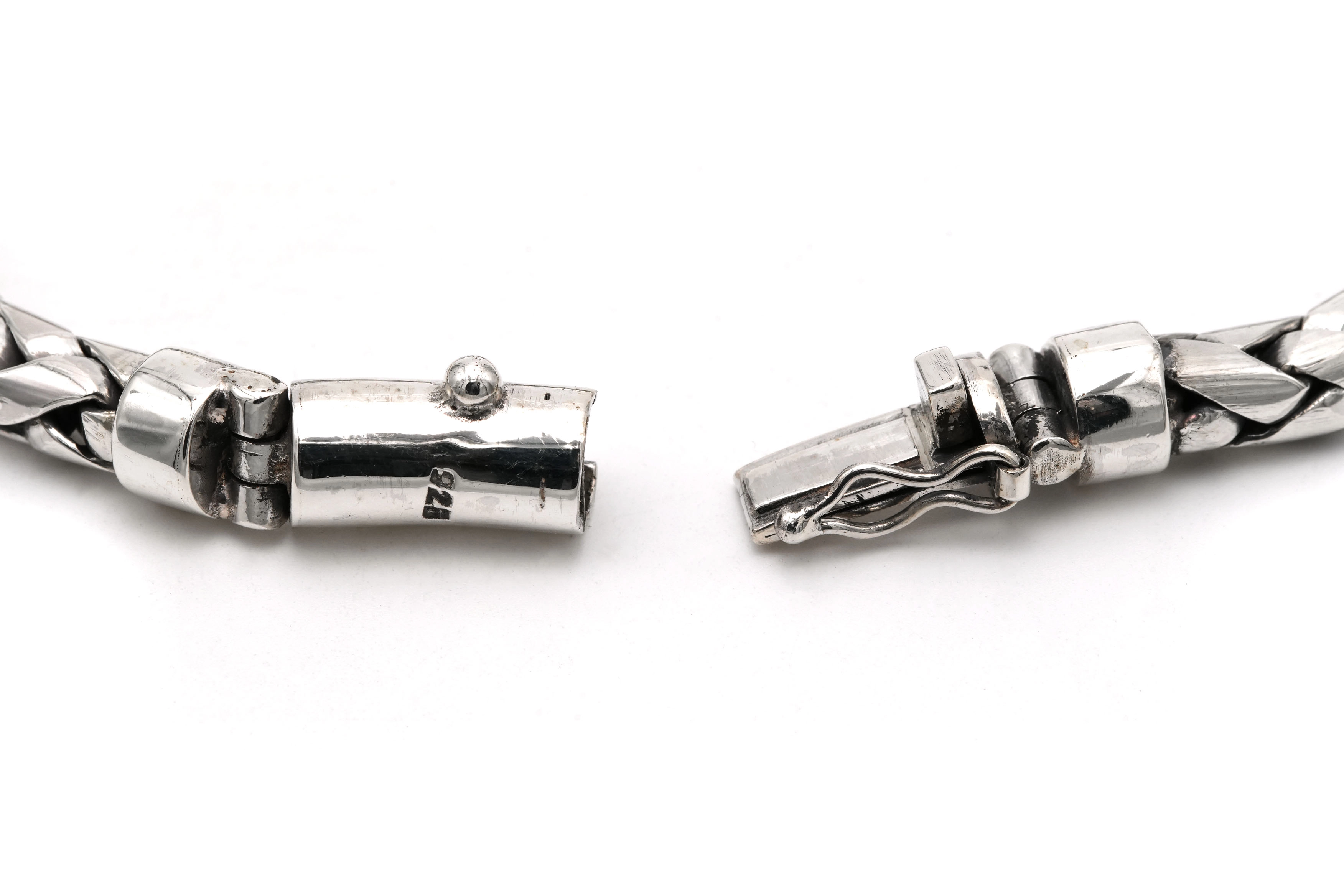 Bracelet contemporain en argent 925 - - 7