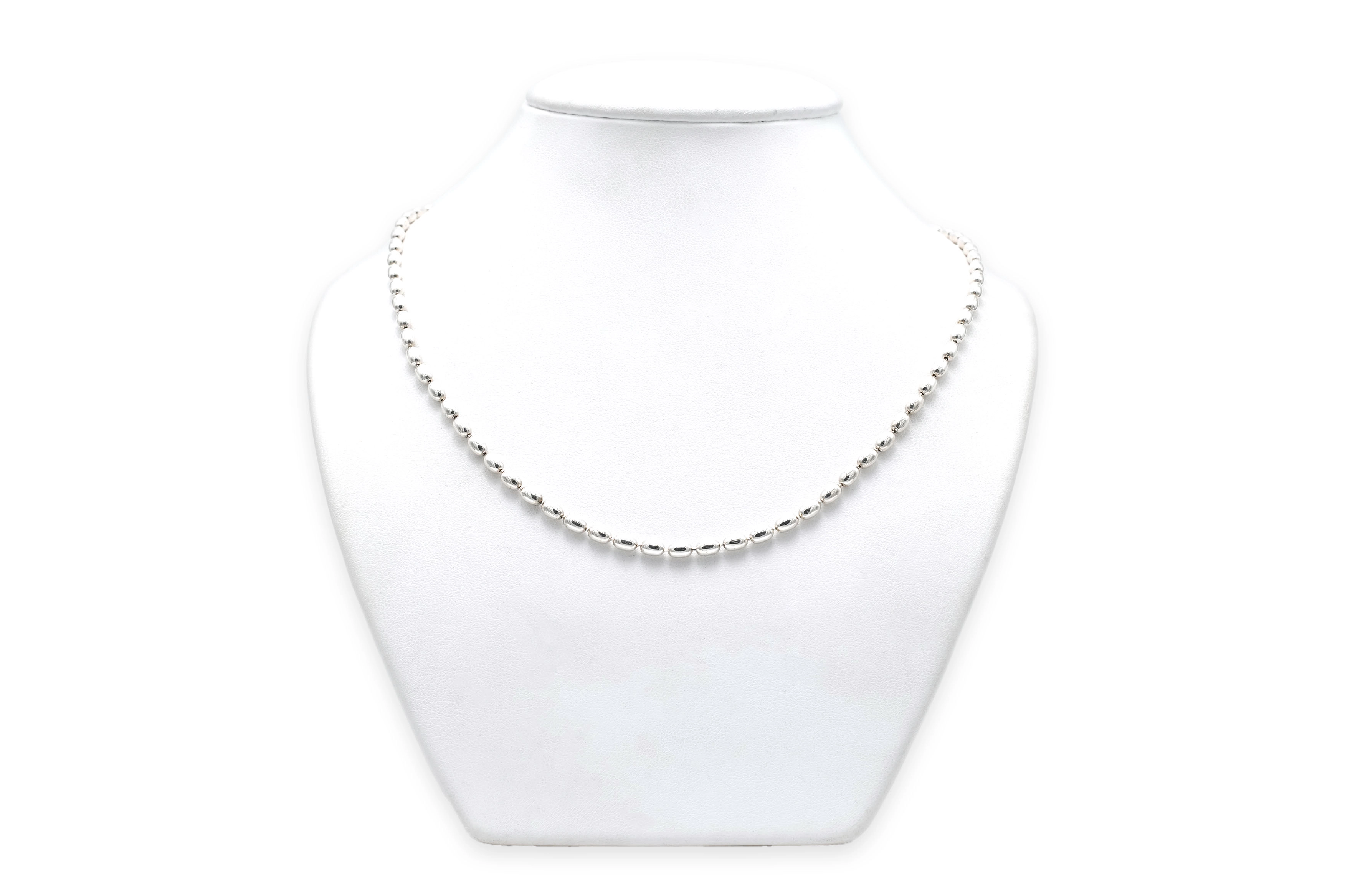 Collier contemporain en argent 925 - - 3
