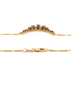Collier en or jaune 18 carats serti de grenats - 3