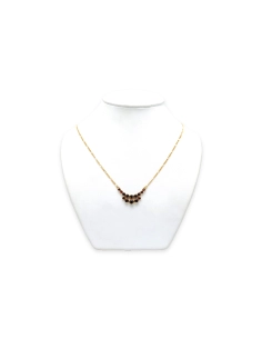 Collier en or jaune 18 carats serti de grenats - 4