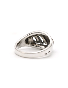 Bague Art Déco en argent sertie de marcassites - - 5