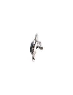 Broche Art Déco en argent sertie de marcassites - - 3
