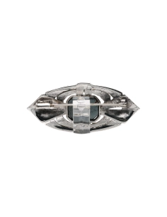 Broche Art Déco en argent sertie de marcassites - - 4