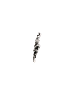 Broche Art Déco en argent 835 sertie de marcassites - - 3