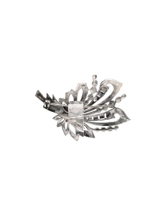 Broche Art Déco en argent 835 sertie de marcassites - - 4