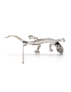 Broche Art Déco en argent 835 sertie de marcassites - - 6
