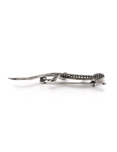Broche Art Déco en argent 835 sertie de marcassites - - 4
