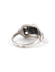 Bague Art Déco en argent 835 sertie de marcassites - - 5