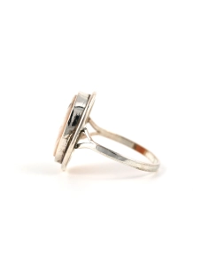 Bague Années 50 en argent 800 sertie d'un camée - - 3
