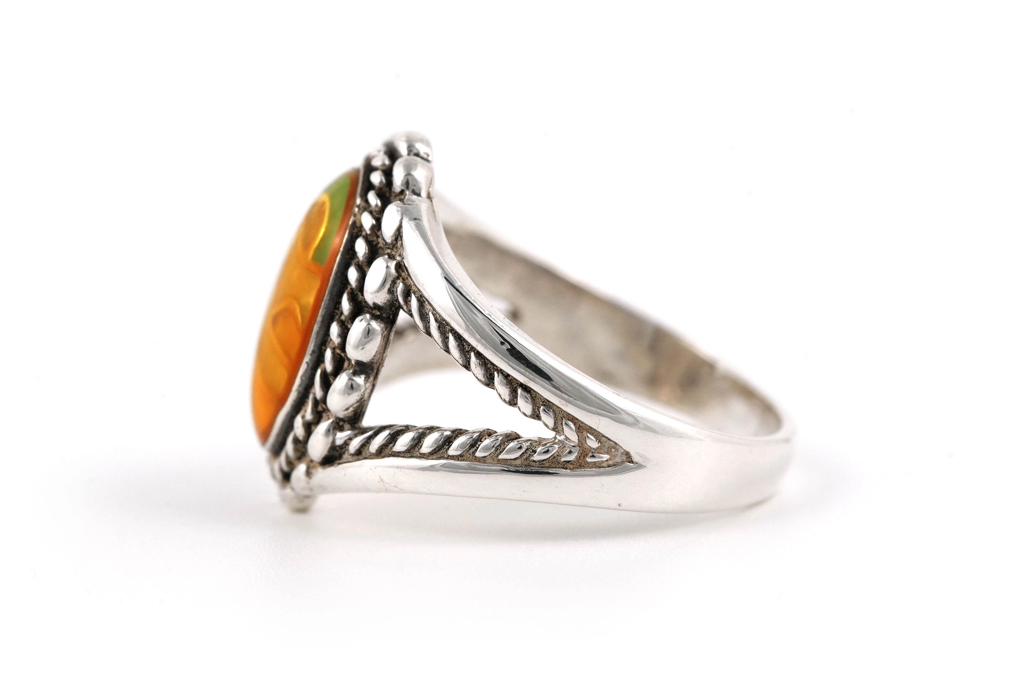 Bague contemporaine Carolyn Pollack en argent 925 sertie d'émail - - 3
