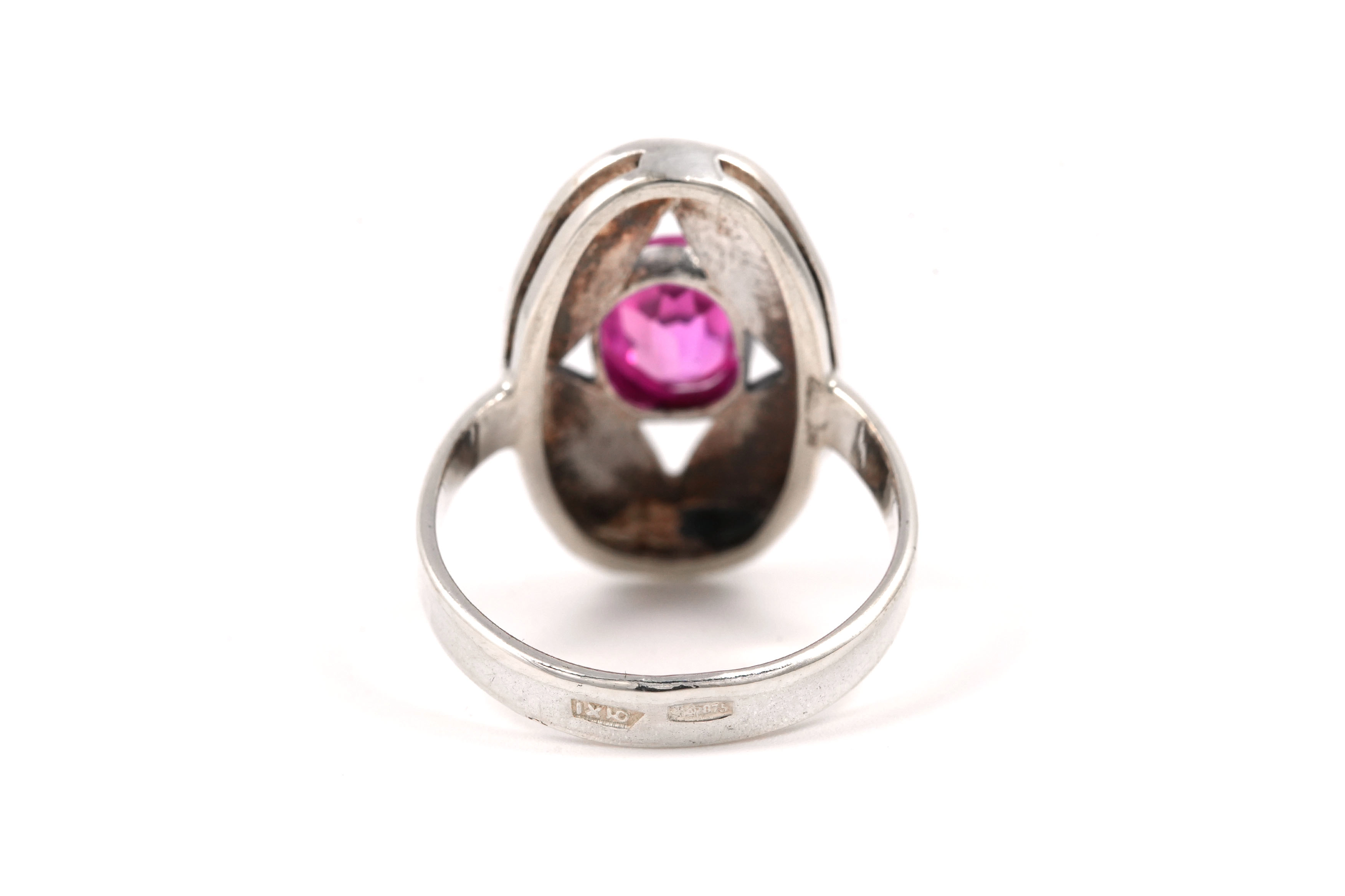 Bague Années 70 en argent 875 sertie d'une tourmaline - - 4