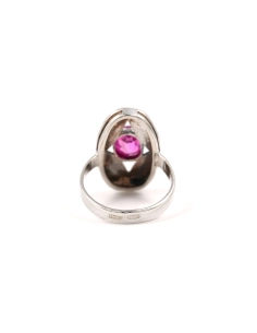 Bague Années 70 en argent 875 sertie d'une tourmaline - - 4