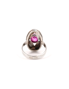 Bague Années 70 en argent 875 sertie d'une tourmaline - - 5