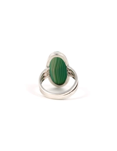 Bague Années 70 en argent sertie d'une agate - - 4