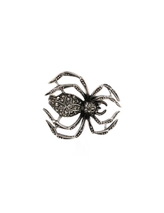 Broche Art Déco en argent 835 sertie de marcassites - - 1