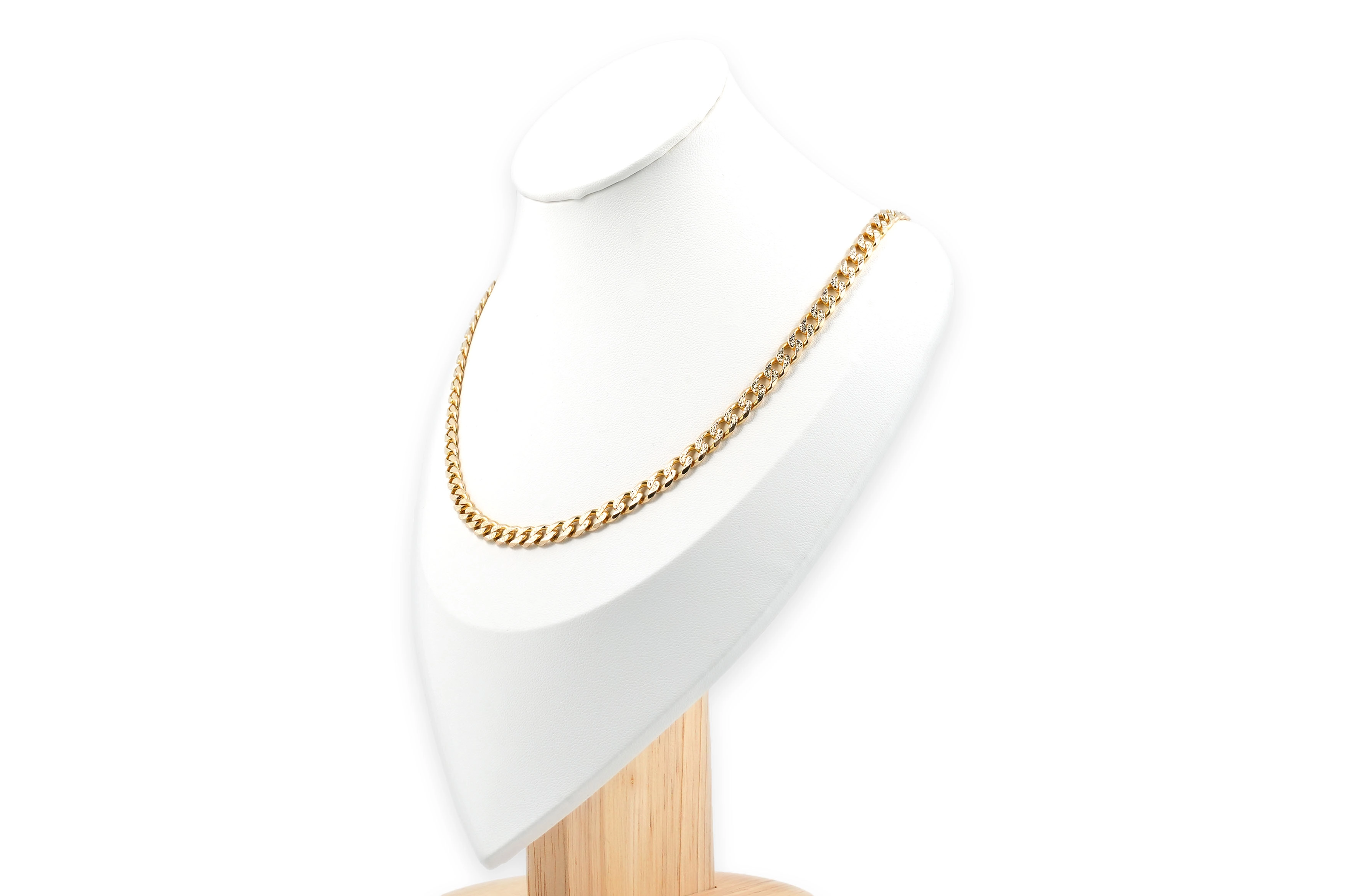Collier contemporain en or jaune 14 carats - 3