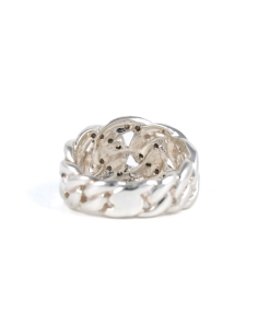 Bague contemporaine en argent 925 sertie de zirconiums - - 4