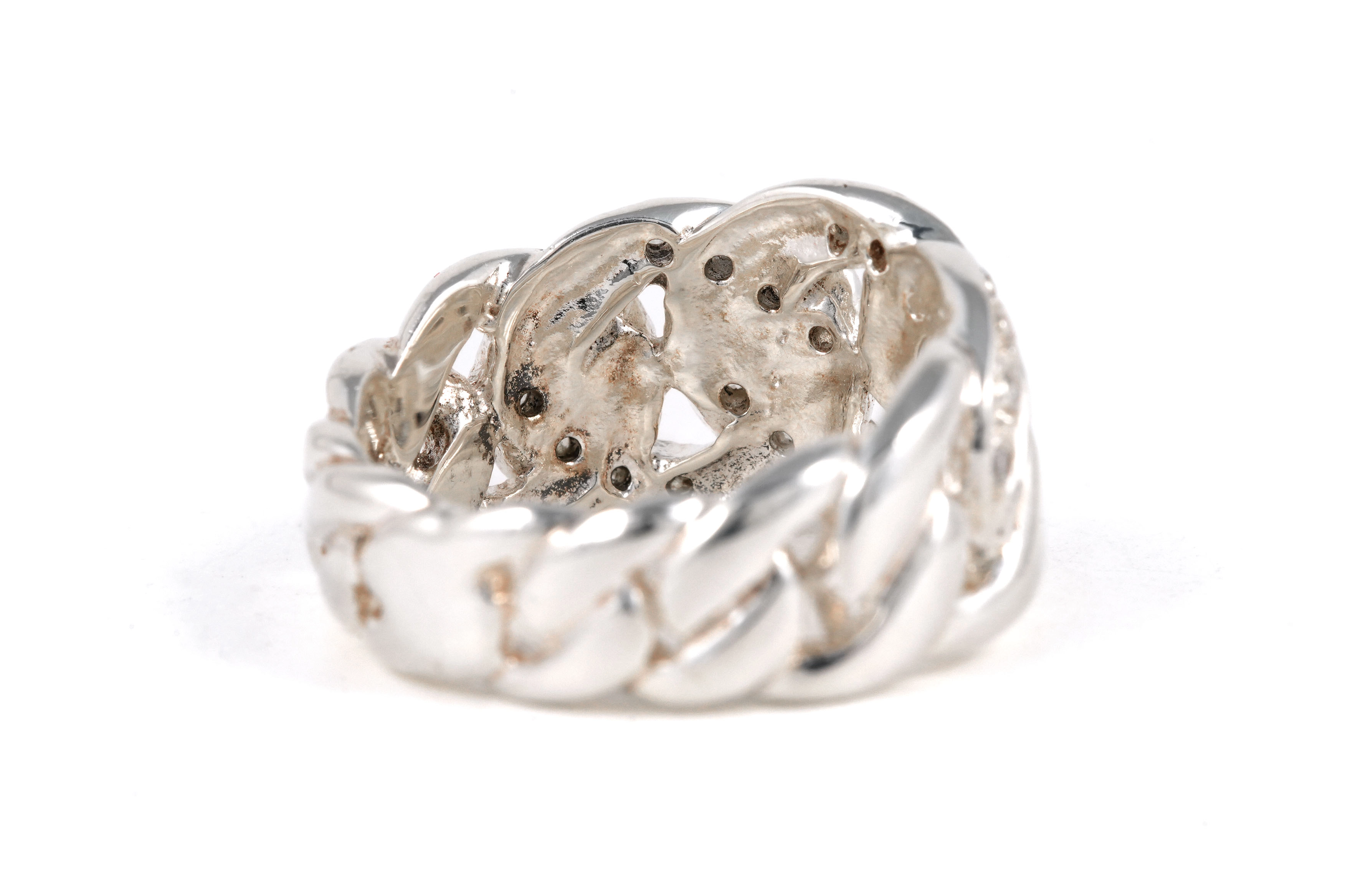 Bague contemporaine en argent 925 sertie de zirconiums - - 5