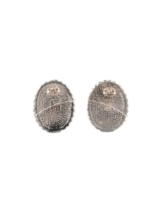 Boucles d'oreilles contemporaines en argent 925 serties de turquoises - - 4