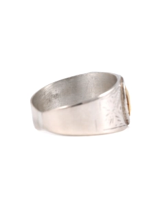 Bague Napoléon III en argent sertie de camées - - 5