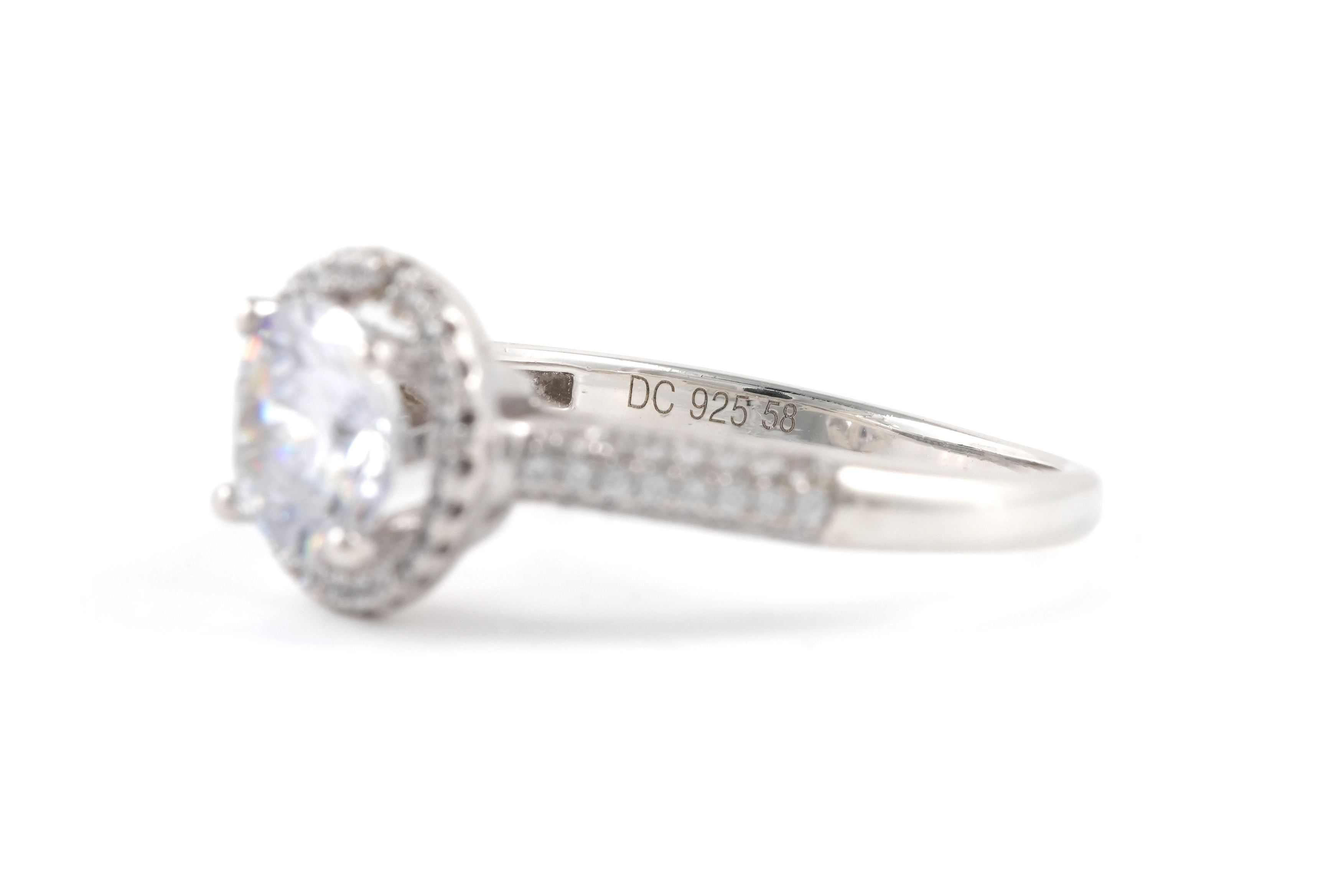 Bague contemporaine en argent 925 sertie de zirconiums - - 3