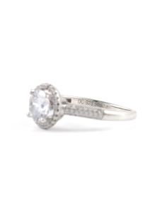 Bague contemporaine en argent 925 sertie de zirconiums - - 3