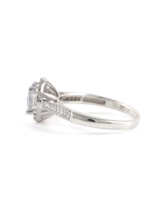 Bague contemporaine en argent 925 sertie de zirconiums - - 4